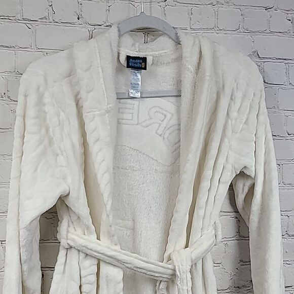DREAM Ivory Sequin Fuzzy Robe Girls XL 14/16 Faux Fur Fleece Sleepwear Bathrobe - Picture 14 of 14